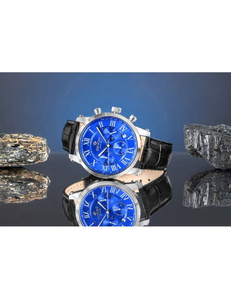 Zegarek męski giewont chronograph sapphire srebrno niebieski gw6260-a4