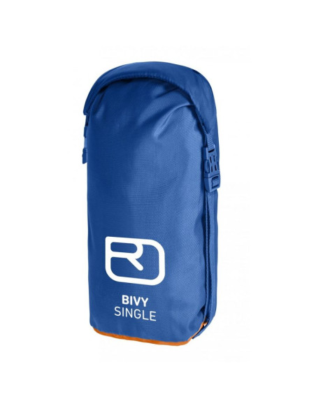 Ortovox bivy single dorosły śpiwór prostokątny poliuretan niebieski, pomarańczowy