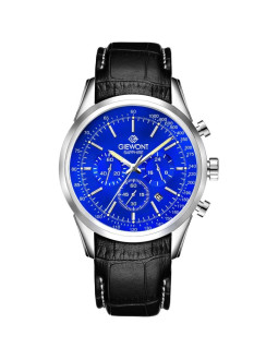 Zegarek męski giewont chronograph sapphire srebrno niebieski gw7650-a3