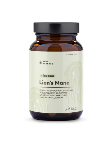 Mycodrop, Lion’s Mane 30:1, 30% Beta-Glukan (60 Kaps.)