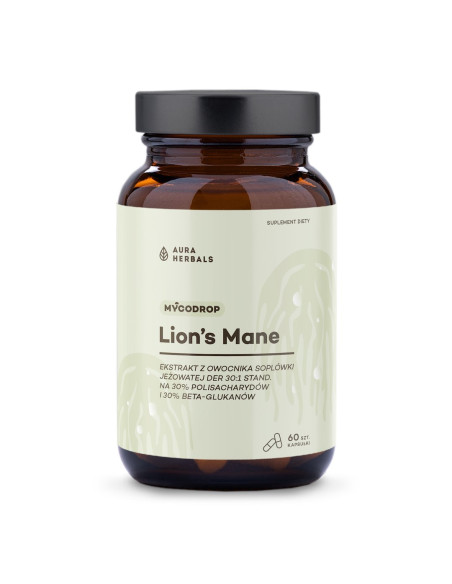 Mycodrop, Lion’s Mane 30:1, 30% Beta-Glukan (60 Kaps.)