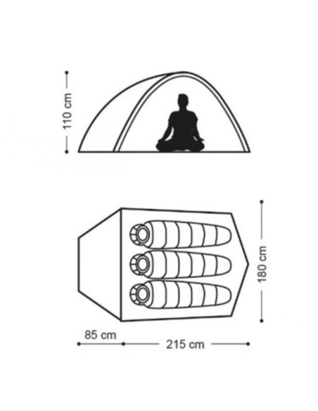 Naturehike namiot cloud up 3 20d updated nh18t030-t-forest green