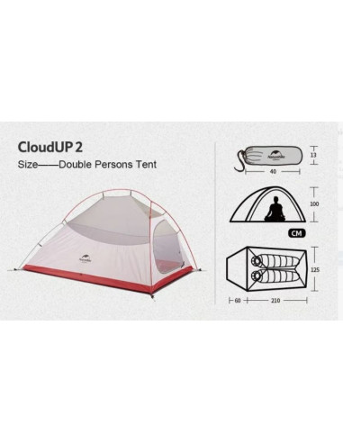 Namiot naturehike nh17t001-t cloud up 2 20d