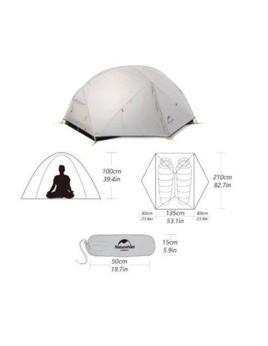 Naturehike namiot mongar 2 210t nh17t007-m-forest green