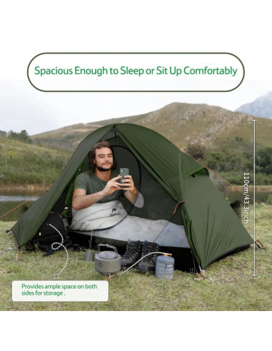 Namiot turystyczny naturehike nh18a095-d - forest green