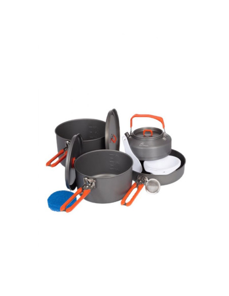 Fire-maple zestaw naczyń turystycznych feast 4-orange