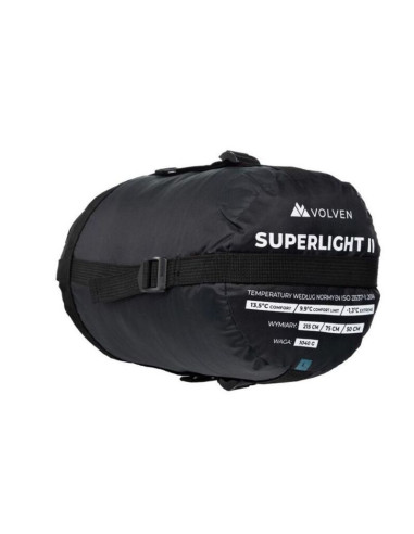 Śpiwór turystyczny volven superlight ii - oliwkowy lewy