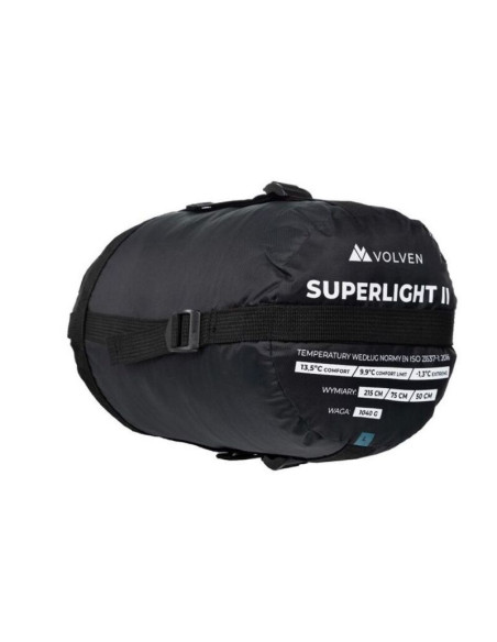 Śpiwór turystyczny volven superlight ii - oliwkowy lewy