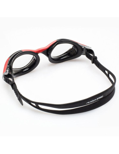 Okulary pływackie aqua speed aquilo czarno-czerwone 62649-31