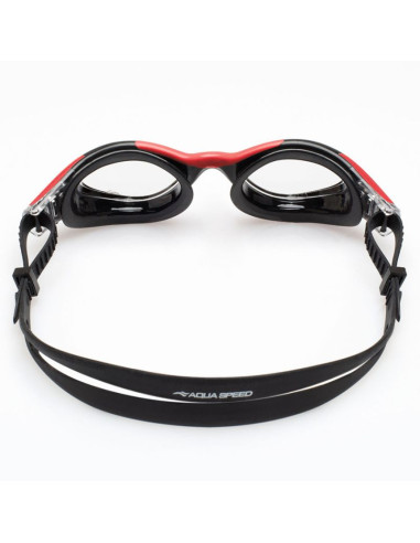 Okulary pływackie aqua speed aquilo czarno-czerwone 62649-31
