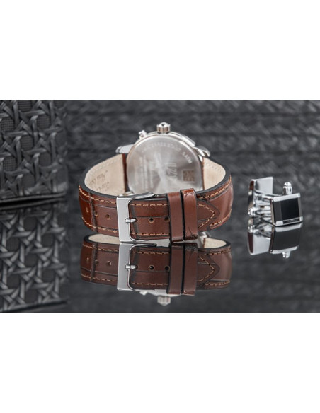 Zegarek męski zeppelin lz121 mediterranee moonphase 9636-5 + box