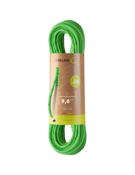 Lina tommy caldwell eco dry dt 9,6mm 60m-neon green edelrid