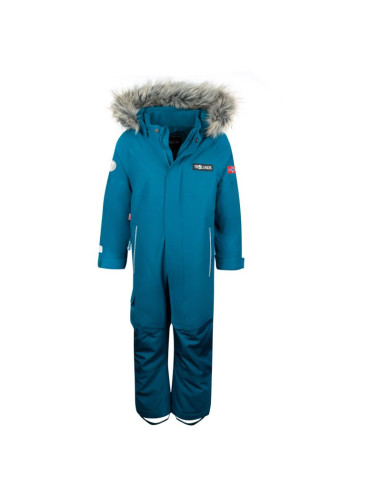 Kombinezon śnieżny dla dziewczynki/chłopca trollkids kids kirkenes snowsuit wodoodporny niebieski (387-174)