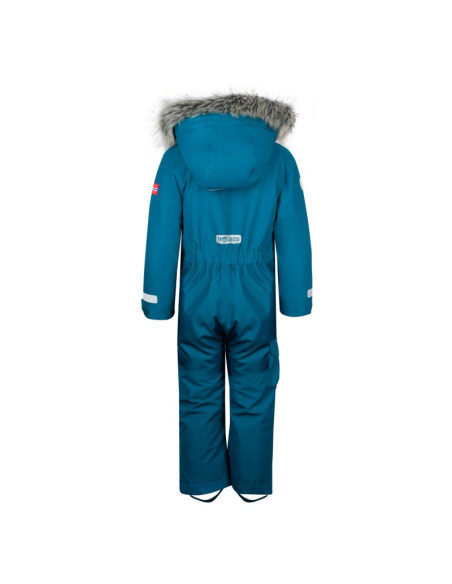 Kombinezon śnieżny dla dziewczynki/chłopca trollkids kids kirkenes snowsuit wodoodporny niebieski (387-174)