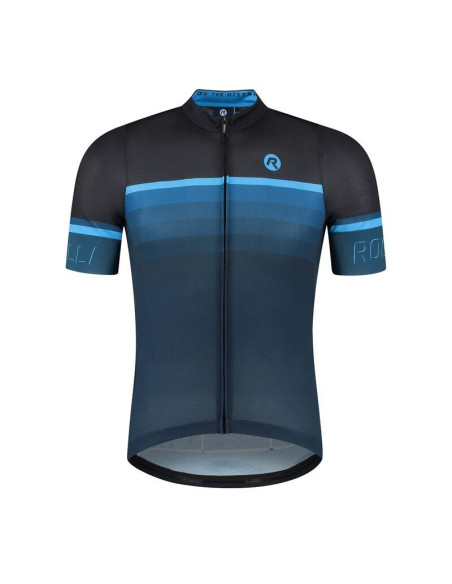 Rogelli koszulka hero ii czarno-niebieska 5xl