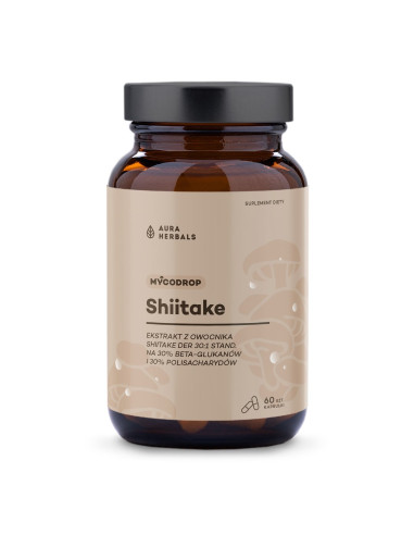 Mycodrop, Shiitake 30:1, 30% Beta-Glukan (60 Kaps.)