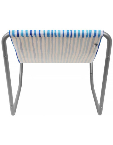 Leżak ogrodowo - plażowy składany i torba blue lines