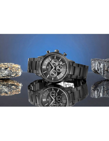 Zegarek męski giewont chronograph sapphire czarny gw8510-b2