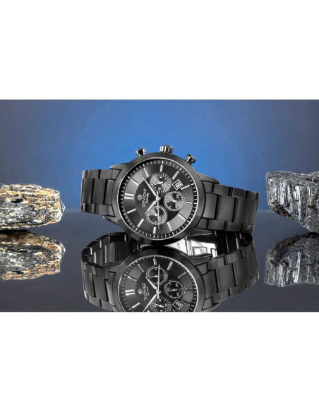 Zegarek męski giewont chronograph sapphire czarny gw8510-b2