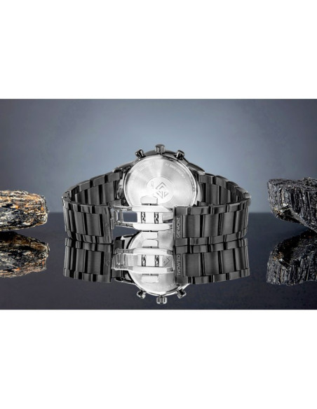 Zegarek męski giewont chronograph sapphire czarny gw8510-b2