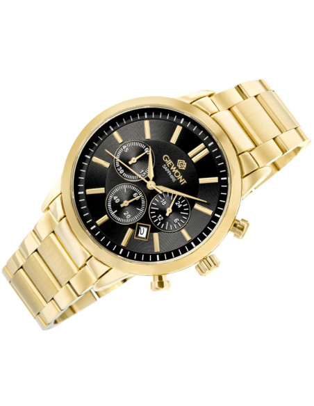 Zegarek męski giewont chronograph sapphire złoto czarny gw8510-b5
