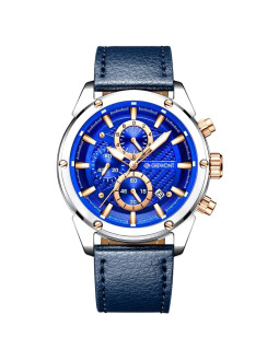 Zegarek męski giewont chronograph sapphire srebrno niebieski gw8810-a2