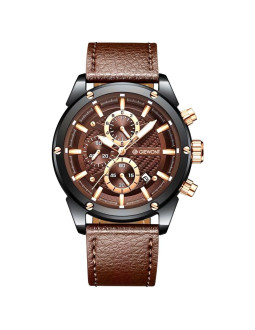Zegarek męski giewont chronograph sapphire czarno brązowy gw8810-a3
