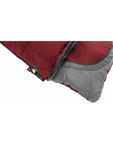 Śpiwór dla dziecka outwell contour junior (140 cm) - red/grey