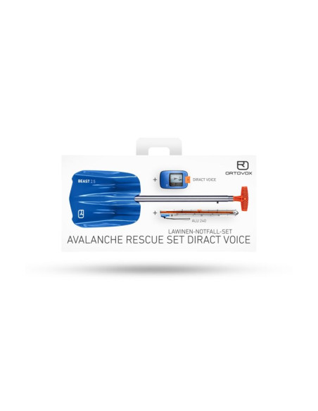 Zestaw lawinowy ortovox avalanche rescue set diract voice niebieski