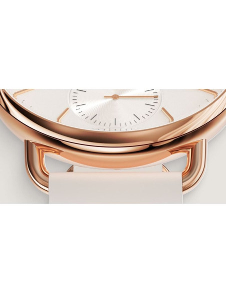 Zegarek hybrydowy withings scanwatch 2 - stal nierdzewna - hybrydowy inteligentny zegarek z paskiem - fluoroelastomer - rozmiar 