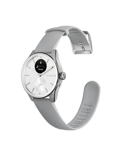 Zegarek withings scanwatch 2 z funkcją ekg, pomiarem pulsu i spo2 oraz mierzeniem aktywności fizycznej i snu (42mm, white)