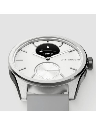 Zegarek withings scanwatch 2 z funkcją ekg, pomiarem pulsu i spo2 oraz mierzeniem aktywności fizycznej i snu (42mm, white)