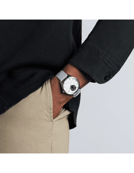 Zegarek withings scanwatch 2 z funkcją ekg, pomiarem pulsu i spo2 oraz mierzeniem aktywności fizycznej i snu (42mm, white)