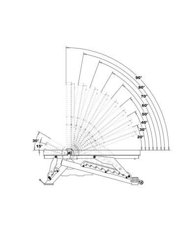 L3150 - (2 części)  regulowana ławka do ćwiczeń