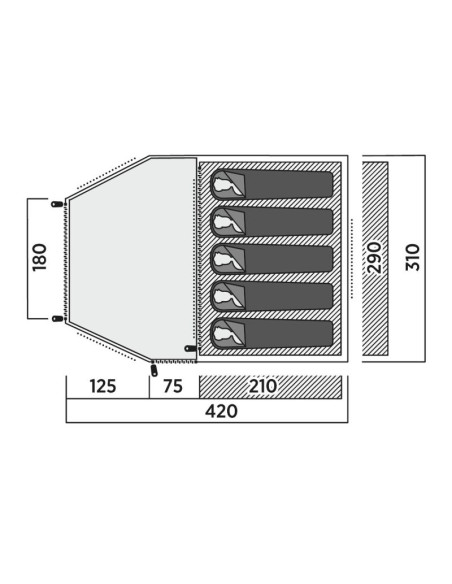 Namiot 5-osobowy easy camp kinn 5