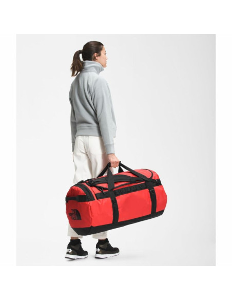 The north face base camp duffel l sportowa torba 95 l poliester czarny, czerwony