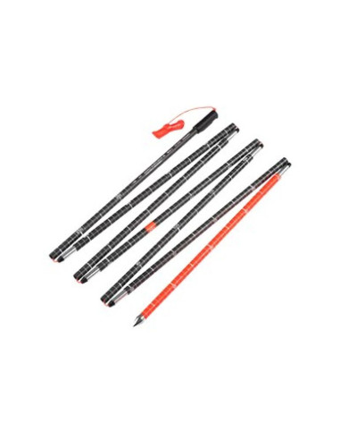 Mammut carbon probe 280 speed lock kije do nart 2 szt. 2,8 m czarny, czerwony