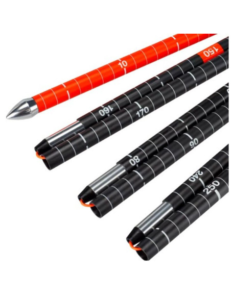 Mammut carbon probe 280 speed lock kije do nart 2 szt. 2,8 m czarny, czerwony