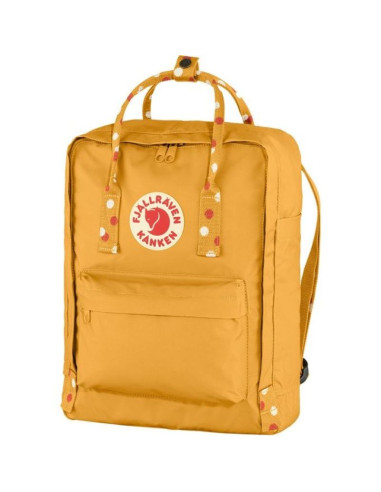 Plecak miejski fjallraven kanken - ochre/confetti pattern