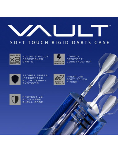 Pokrowiec na rzutki harrows vault dart case czerwony