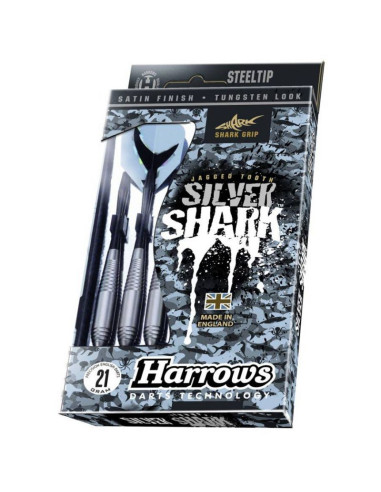Rzutki harrows silver shark steeltip