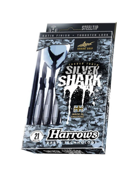 Rzutki harrows silver shark steeltip