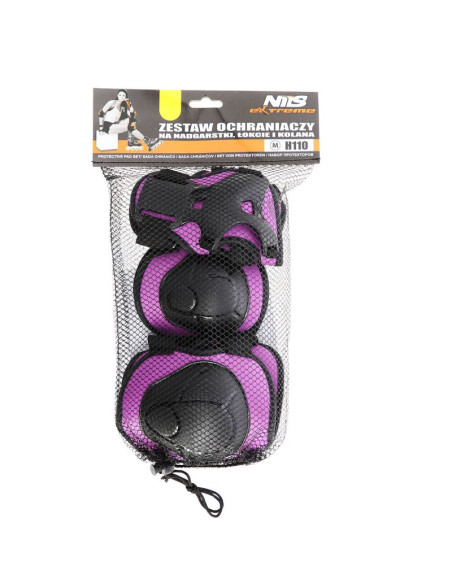 Ochraniacze zestaw nils extreme fioletowe rozmiar m h110