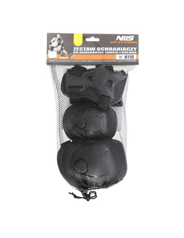 Ochraniacze zestaw nils extreme czarne rozmiar xs h110
