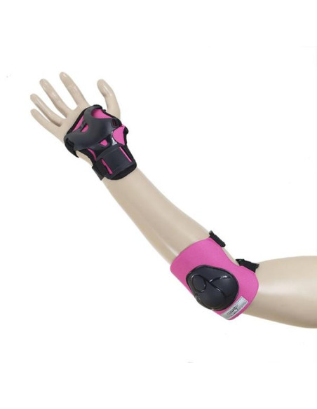 Ochraniacze zestaw nils extreme czarno-różowy h210