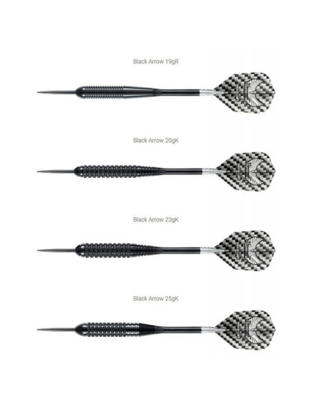 Rzutki harrows black arrow steeltip