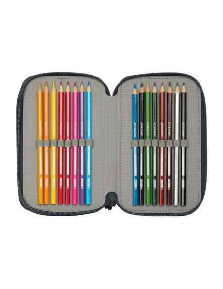 Piórnik real madryt triple filled pencil case 37 pcs