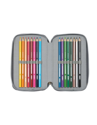 Piórnik z wyposażeniem real madryt triple filled pencil case 37 pcs