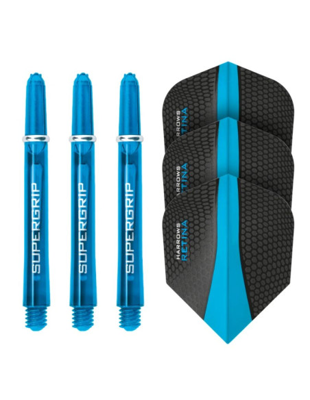 Harrows twin pack shafty supergrip + piórka retina