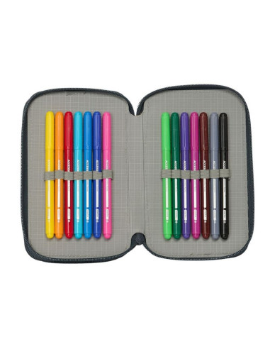 Piórnik real madryt double filled pencil case 29 pcs